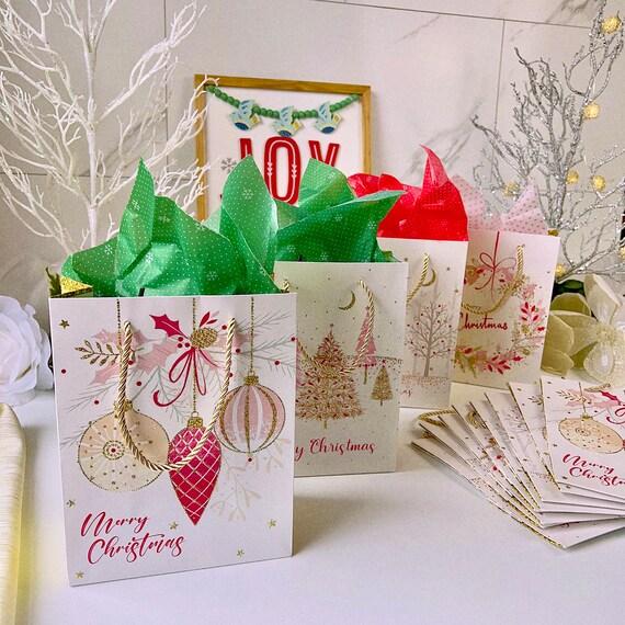 Christmas gift bags etsy best sale