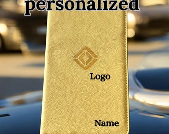 Personalized Car Dealer Gift For Customers, New Driver Gifts, Leather Car Document Holder