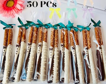 Add On Custom Color Bows For Your Chocolate Covered Pretzel Favors