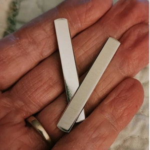 1/4 X 1-3/4&quot; 16gS (25) Smart Watch Wrap Ring 16 Gauge Soft 1100 Aluminum Tumble Polished Blanks Will Arrive Flat with Rounded Ends