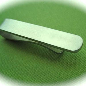 1/4 x 3" 16gH (10) Tie Clip Tie Bar Blanks 16 Gauge 3003 HARD Temper Strong and Flexible Aluminum Polished Metal Stamping Blank