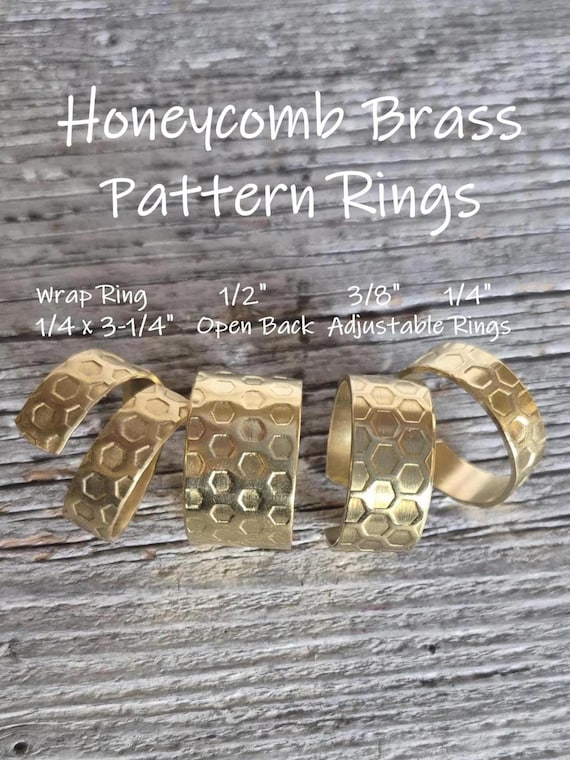 1/4 x 3インチ (50) 18gS 新登場！レッドブラス製ハニカムパターン