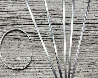 1/8 x 6" (15) 12gS Skinny Bracelet Cuff 12 Gauge Soft Temper 1100 Aluminum 12g THICK (.080") Tumble Polished Aluminum Stamping Blank