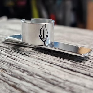 1/2 x 2-1/4&quot; 14gS (25) Ring Blanks 14G Soft Temper Aluminum 1100-0 US Size 6.75-9.25 Open Back Flat Rounded Ends Tumble Polished