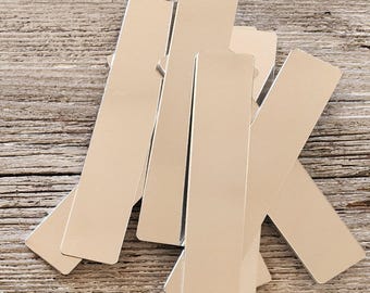 1 x 5&quot; 16 gH (5) blanco geldclip 16 gauge 3003 hard aluminium 1 x 5&quot; wordt plat geleverd, in de droger gepolijste DIY-geldclip voor bruiloft