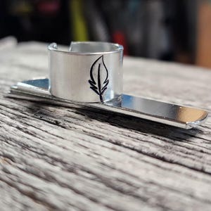 1/2 x 1-1/2&quot; 16gS (50) Ring Blanks Metal Ring or Stethoscope Blanks Tumble Polished Aluminum 1100-0 US Size 9.5-11.5 Flat Rounded Ends