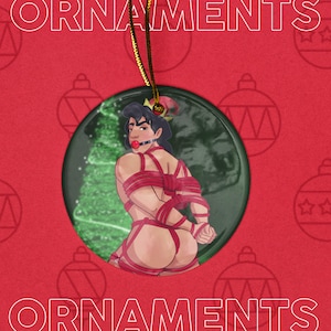 Christmas Ornaments Shibari, Disney Prince, Naughty, Gay Aladdin, Queer Decor, Gay Decor, LGBT Christmas, Fun Ornaments, Tree Ornaments