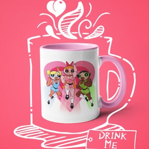 Coffee Mug The Powerpuff Boys Special Edition, Queer Fun, Gay Illustration, LGBTQ Houseware, Gay Superheroes, Gay Mug, Fun Mug, Drinkware