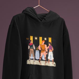 Unisex Hoodie WC Cruising Cruising, Queer Artwork, Gay Princes, Shang, Hercules, Aladdin, LGBTQ Apparel, Parody, Gay Sweatshirt, Gift, +18