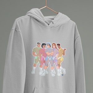 Unisex Hoodie Princes Lace Special Edition, Queer Artwork, Gay Princes, LGBTQ Apparel, Gay Pride, Gay Classic Cartoon, Sweatshirt, Gift, +18