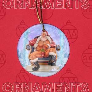 Christmas Ornaments Zeus, Disney Gods, Naughty Christmas, Gay Zeus, Queer Decor, Gay Decor, LGBT Christmas, Fun Ornaments, Tree Ornaments