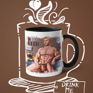 Coffee Mug Hulk Super Homie, Queer, Gay Fun, Gay Illustration, LGBTQ Houseware, Gay Pride Art, Gay Superheroes, Fun Mug, Drinkware, +18