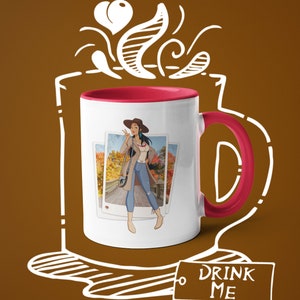 Coffee Mug Pocahontas Street Fashion, Parody Artwork, Princess, Fashion, Fun Houseware, Classic Characters, Fun Cartoon, Fun Mug, Drinkware