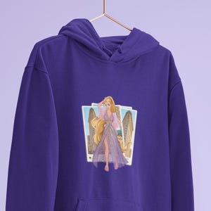 Unisex Hoodie Rapunzel Street Fashion, Tangled, Parody, Fashion, Fun Apparel, Classic Characters, Fun Cartoon, Fun Sweatshirt, Gift, Clothes