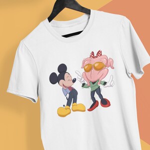 Unisex T-Shirt Friendsgiving Special Edition, Parodie, lustiges Kleid, Mickey, Thanksgiving, lustige Cartoons, Freunde Parodie, Hemd, Geschenk, Kleidung