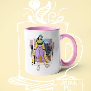 Coffee Mug Mulan Street Fashion, Warrior, Parody Art, Princess, Fashion, Fun Houseware, Classic Characters, Fun Cartoon, Fun Mug, Drinkware