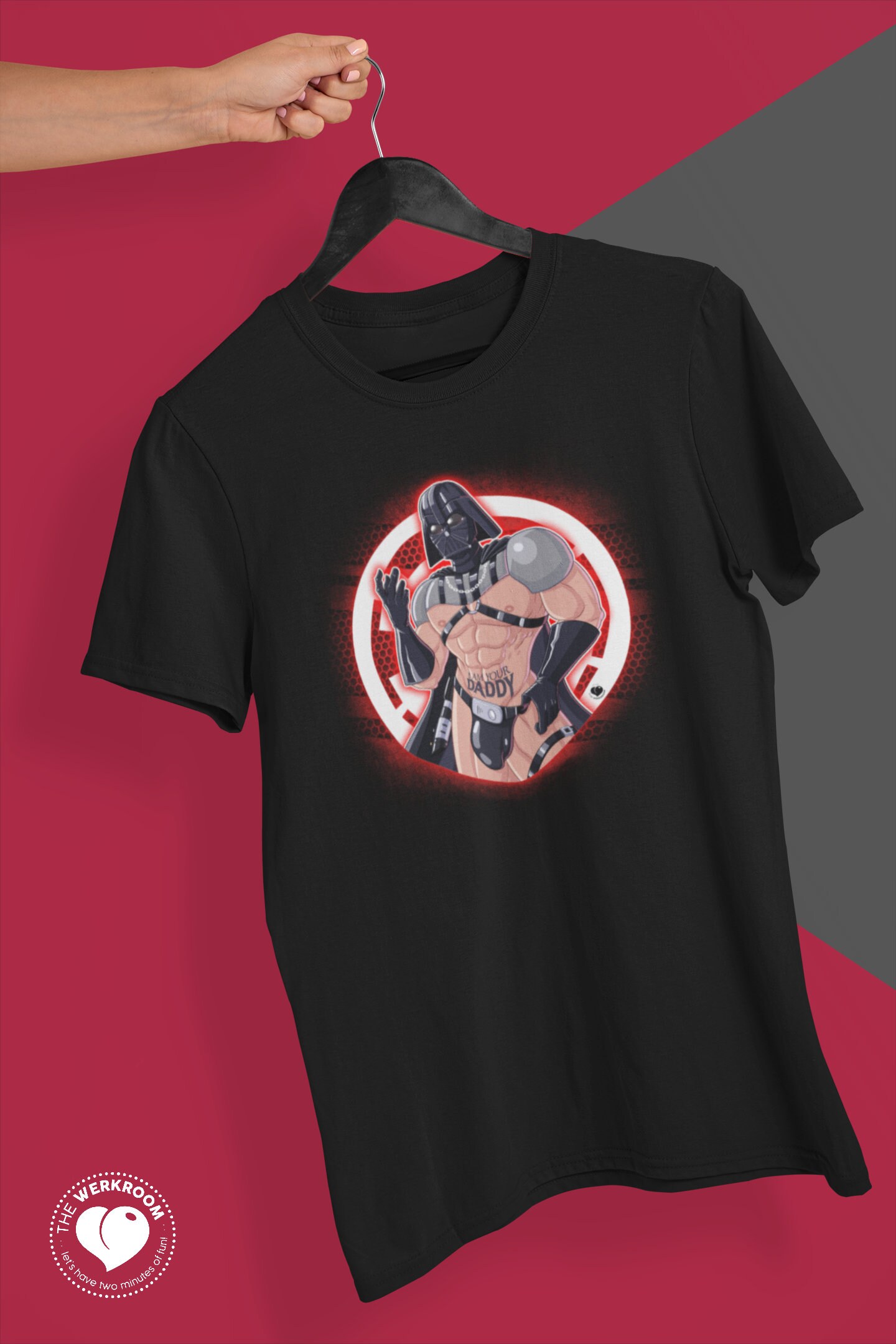 ユニセックス T シャツ ダディ ベイダー デュード、クィア アートワーク、ゲイ イラスト、LGBTQ アパレル、ゲイ プライド、ゲイ  スーパーヴィラン、ギフト、服、+18 - Etsy 日本