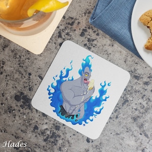 Set of Coasters x2 Villains Collection (Part I), Home Decor, LGBTQ, Villains Coasters, Queer Art, Parody Artwork, Cartoon, Fun Coasters, +18