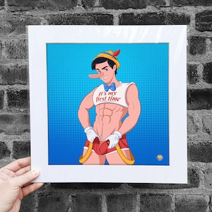 Matted Poster First Time Dudes, Sexy Toy, Queer, Gay, LGBTQ Posters, Gay Pride, Gay Classic Cartoon, Gay Parody, Home Decor, Wall Decor, +18