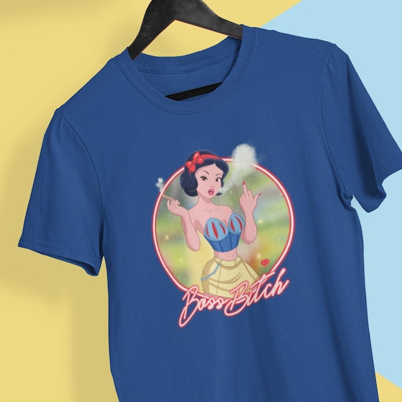 ユニセックス T シャツ 白雪姫 ボス ビッチ、ディズニー プリンセス