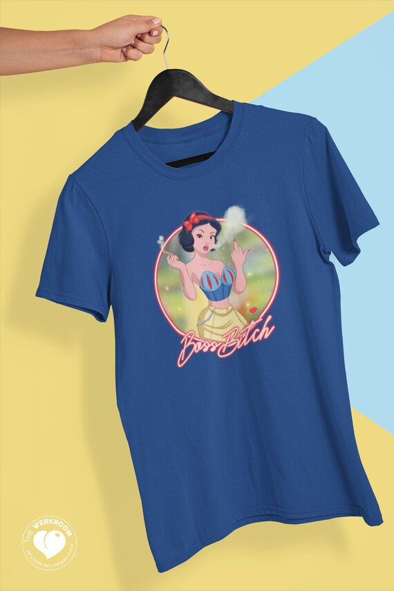 ユニセックス T シャツ 白雪姫 ボス ビッチ、ディズニー プリンセス