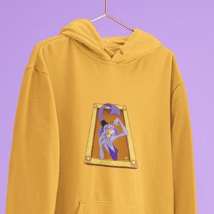 Unisex Hoodie Yzma Schurken, Queer Artwork, Gay Kunstwerk, Parodie Illustration, LGBTQ Bekleidung, Piraten, Schurken, Spaß Sweatshirt, Geschenk, +18
