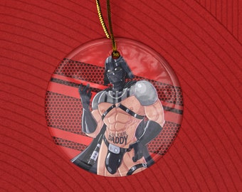 Christmas Ornaments Daddy Vader, Disney Villains, Naughty Christmas, Queer Decor, Gay Artwork, LGBT Christmas, Fun Ornaments, Tree Ornaments