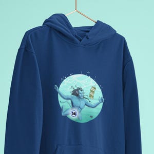 Unisex Hoodie Nirvatar Special Edition, Queer, Sexy, Gay Avatar, Gay Art, LGBTQ Apparel, Gay Pride, Gay Cartoons, Fun Sweatshirt, Gift, +18