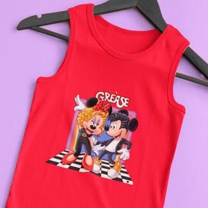 Unisex Tank Top Grease Special Edition, Parody Artwork, Fun Apparel, Classic Characters, Fun Cartoons, Movie Parody, Fun Top, Gift, Clothes