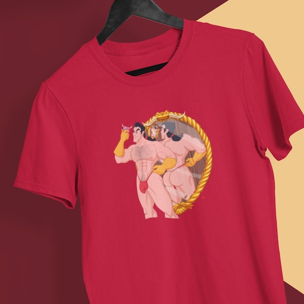 Camiseta unissex Gaston Villains, Queer Artwork, Gay Art, Parody, LGBTQ Apparel, Beauty & the Beast, Villain, Fun Shirt, Gift, Clothes, +18