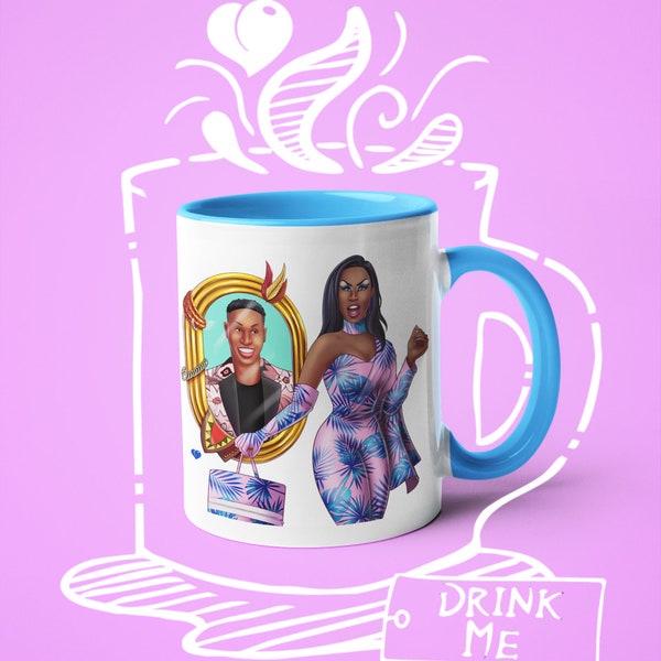 Coffee Mug Shea Coulee DraGlam, Queer Artwork, Drag Queens, Gay Artwork, LGBTQ, Gay Pride Merchandise, Drag Race, Rupaul, Fun Mug, Drinkware