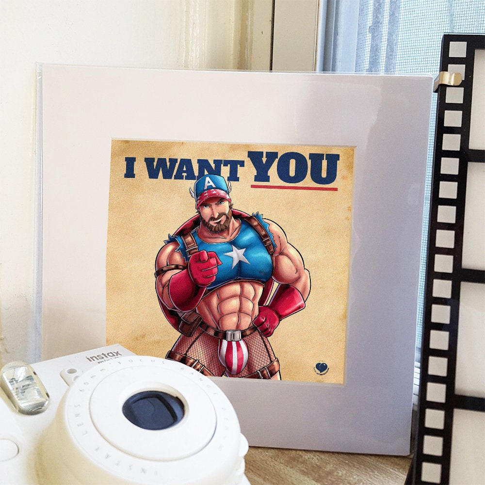 Matted Poster I Want You Special Edition Queer Gay - Etsy