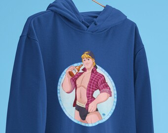 Unisex Hoodie Kristoff Prinsex, Disney Prins, Gay Artwork, LGBTQ Kleding, Gay Pride Merchandise, Parodie Kunst, Gay Prince, Cadeau, Kleding, +18