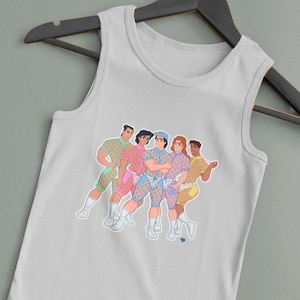 Unisex Tank Top Princes Lace Special Edition, Queer Art, Gay Illustration, LGBTQ Apparel, Gay Pride, Gay Classic Cartoon, Gift, Clothes, +18