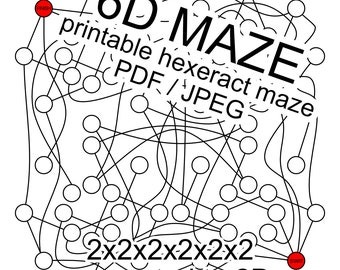 Maze printable brain-teaser puzzle