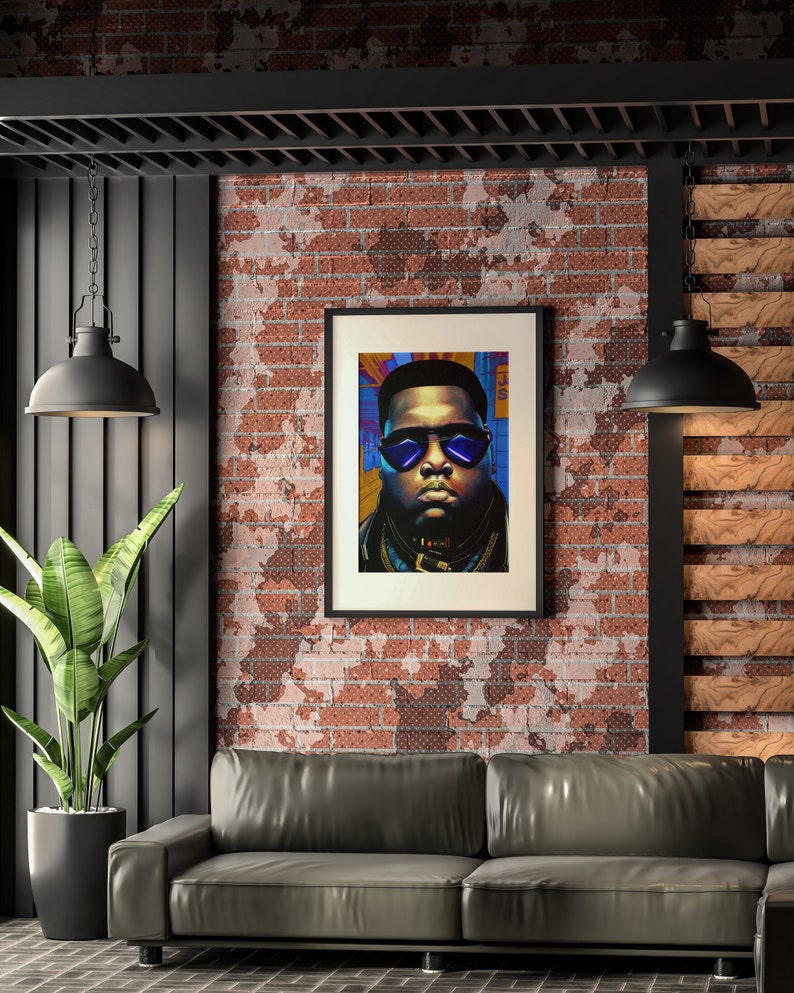 Biggie Smalls Cyberpunk Edgerunners Wall Art Man Cave Gift Etsy