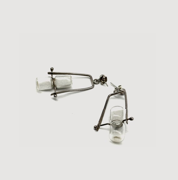 dangle earrings「 minimalist modernist hourglass s… - image 4