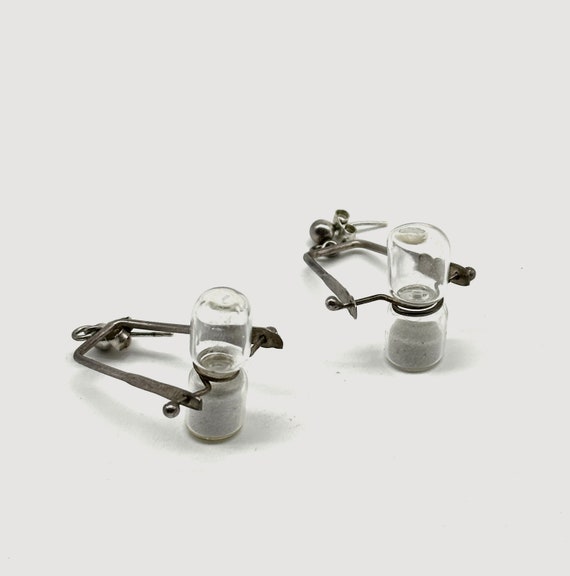 dangle earrings「 minimalist modernist hourglass s… - image 3