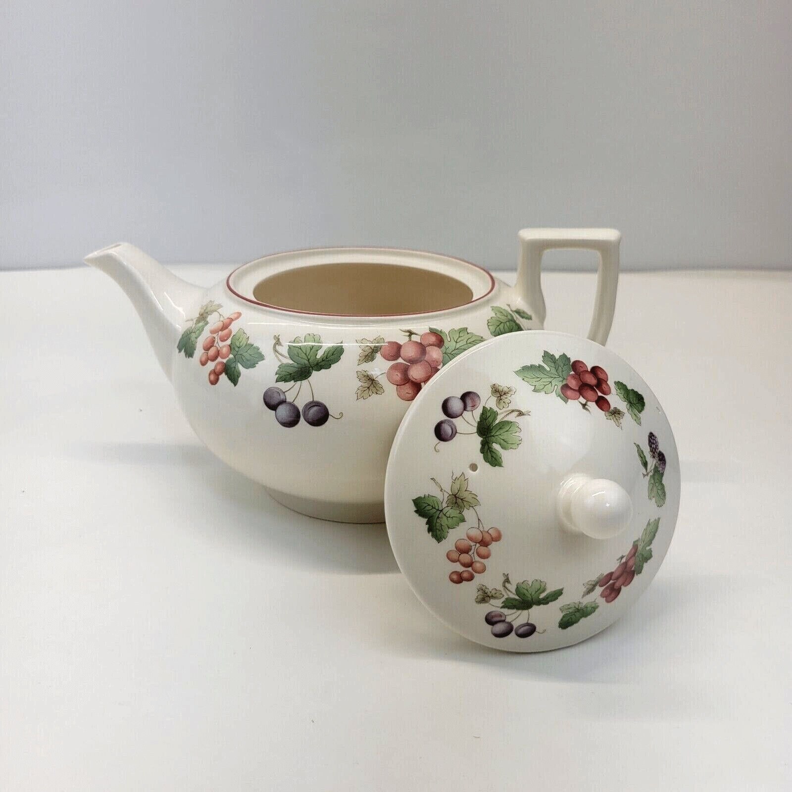 Wedgwood Provence Queensware Tea Pot 1990 Made in England Etsy