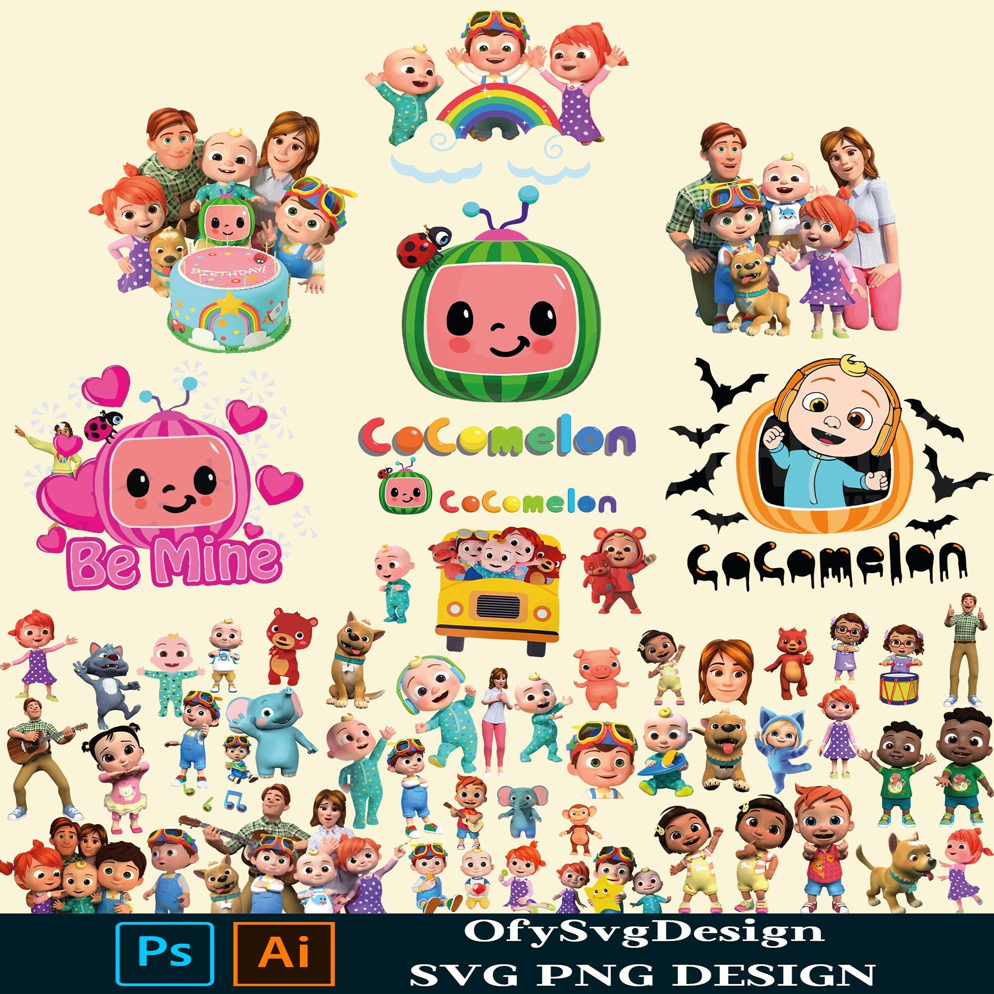 Cocomelon Png - Etsy