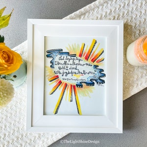 Yet Not I But Through Christ In Me Cityalight, Christian Wall Art, Bible Verse Print, Scripture Decor, Worship Music Art