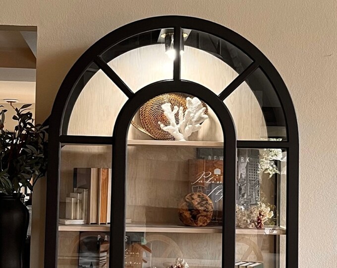 Arched Display Black, China Curio Etsy