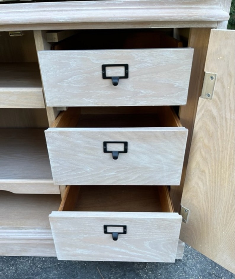 White Oak Coffee Bar Armoire/coffee Cupboard/ Etsy