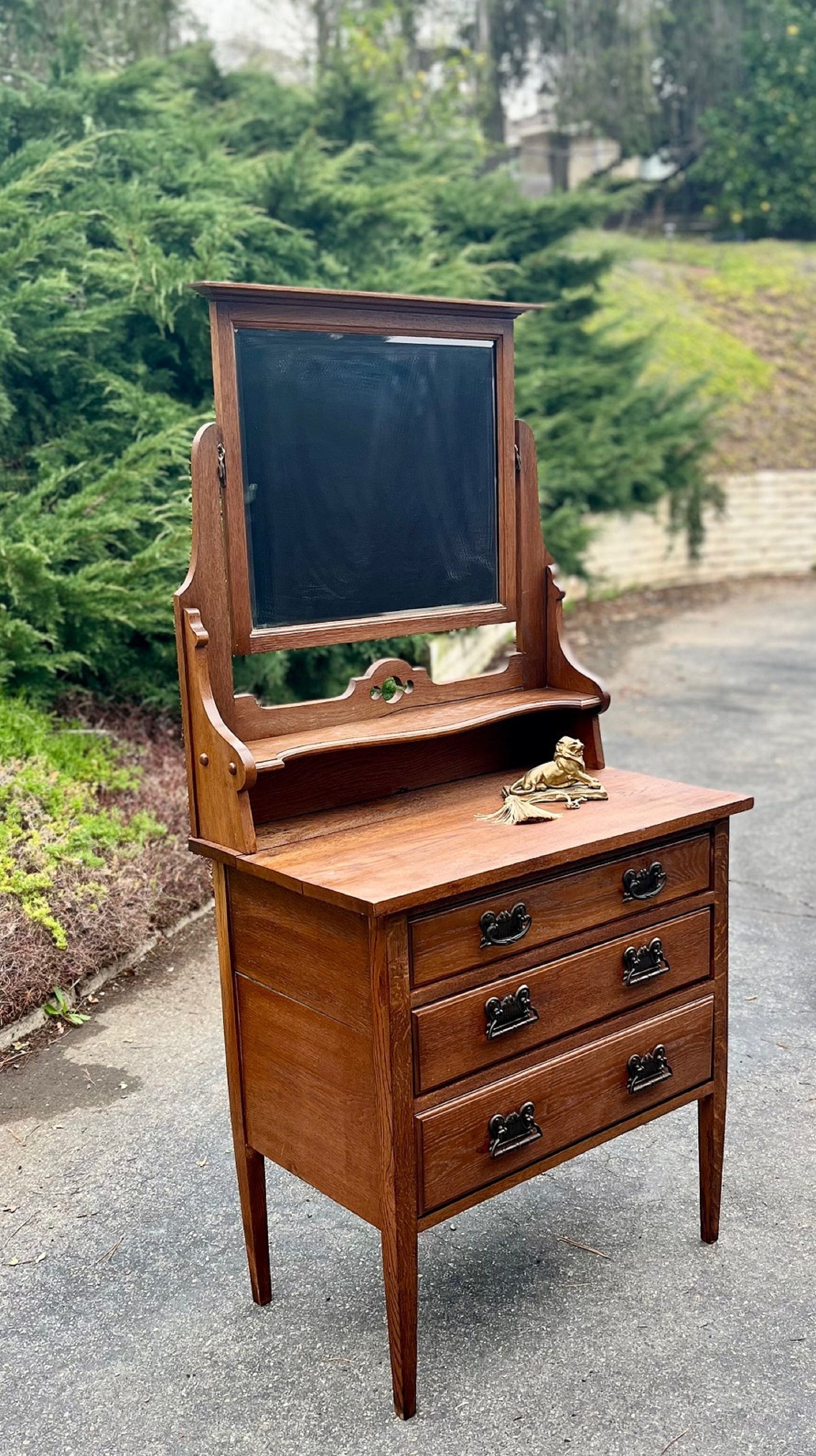 Antique Oak Victorian Dresser/washstand. Circa Late 1800's - Etsy