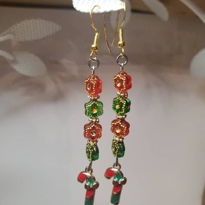 Festive Christmas Dangle Earrings