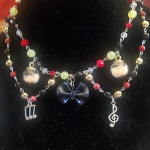 Hazbin Hotel| Charlie Inspired Beaded Choker| Adjustable Fit