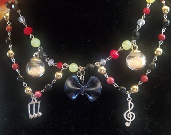 Hazbin Hotel| Charlie Inspired Beaded Choker| Adjustable Fit