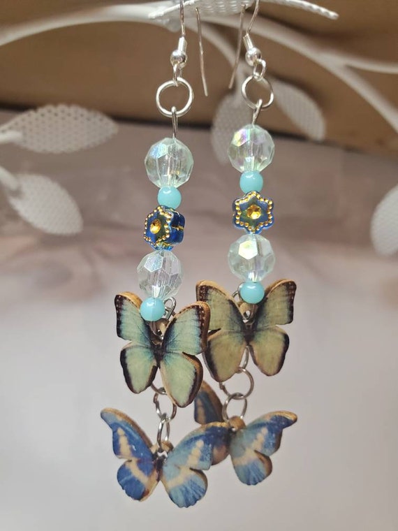 Sweet Butterfly Drop Earrings Korean Sweet Butterfly Drop Earrings For Women 2023 New  main image 2