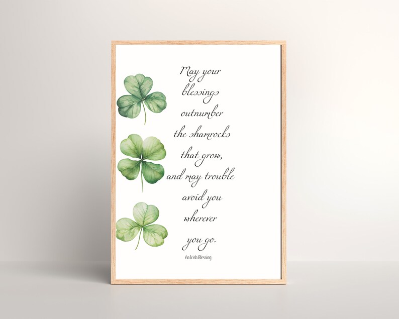 Irish Blessing Print Shamrock Printable - Il 794xN.4666269112 Oep1