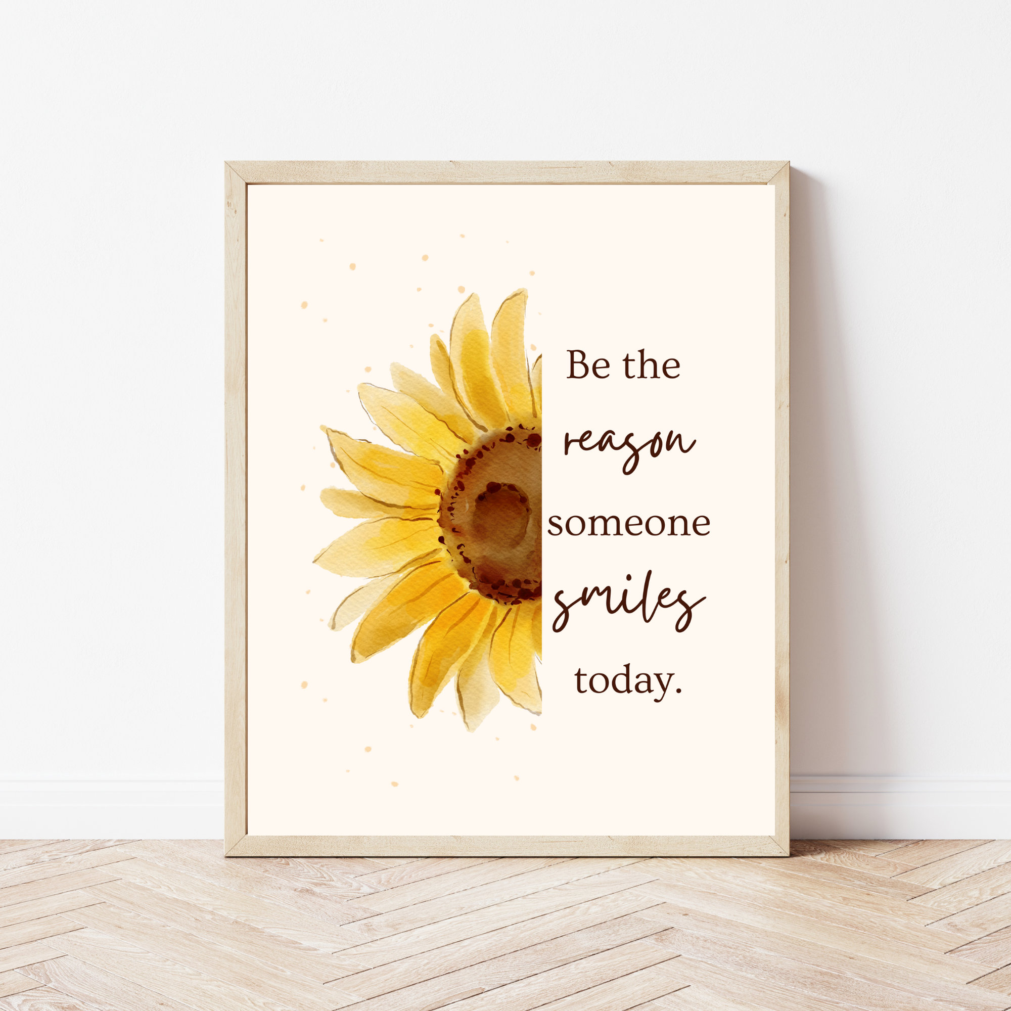 Inspirational Sunflower Print | Quote Printable Wall Art | Sunflower ...